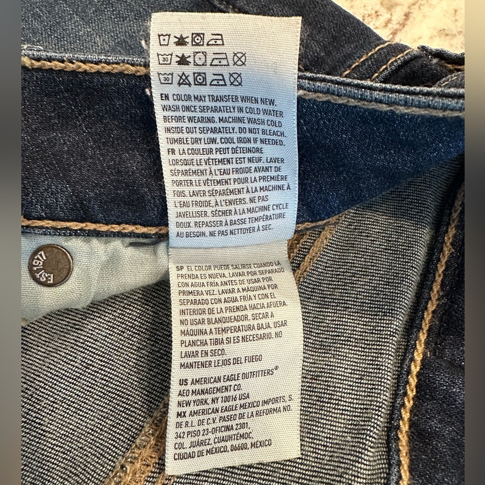 American Eagle Skinny Jeans Super Stretch Size 4 Long - Picture 6 of 12